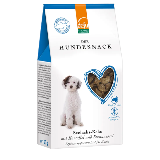 Hund: Keks Seelachs mit Kartoffel und Brennnessel