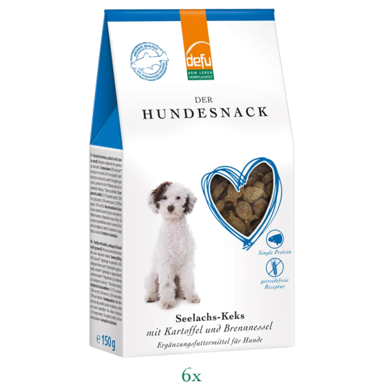 Hund: Keks Seelachs mit Kartoffel und Brennnessel - Vorteilspack 6 x 150 g
