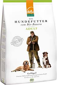 defu Hunde Trockenfutter: Adult Bio-Geflügel 800g Packung